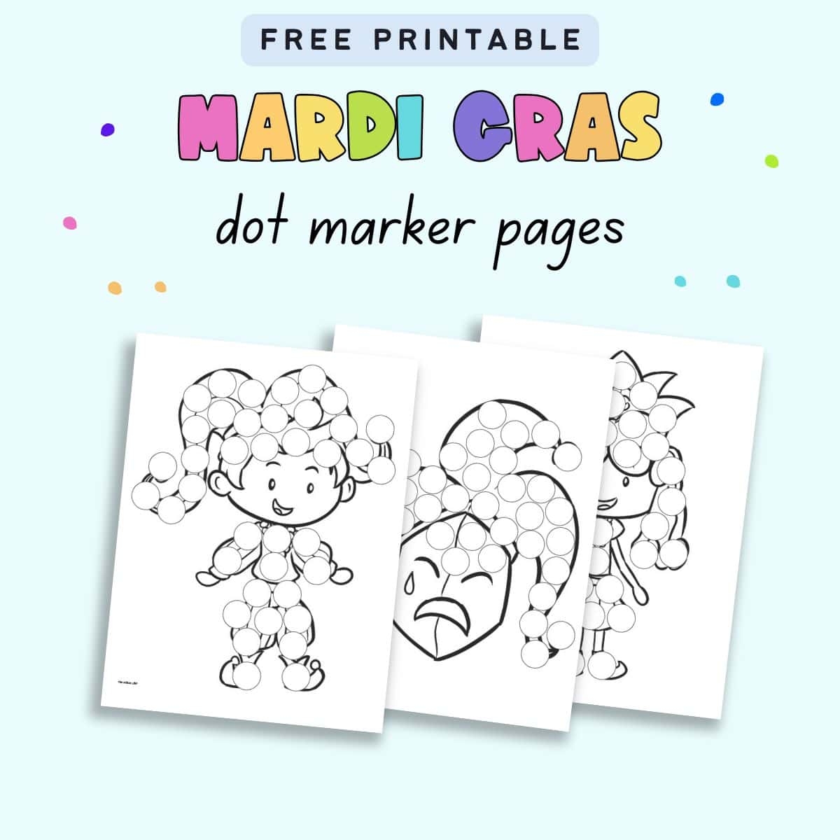 Dot Marker Coloring Pages Printable