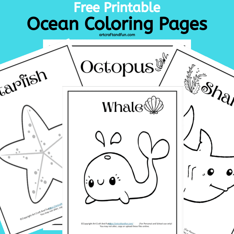Sea Animals Printable Coloring Pages