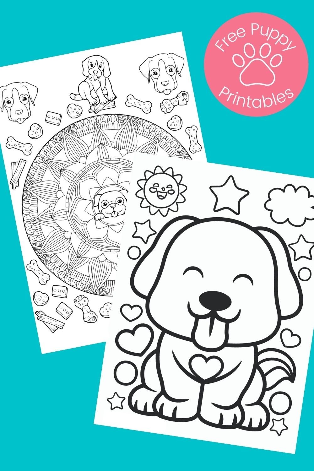 Free Coloring Pages Of Puppies
