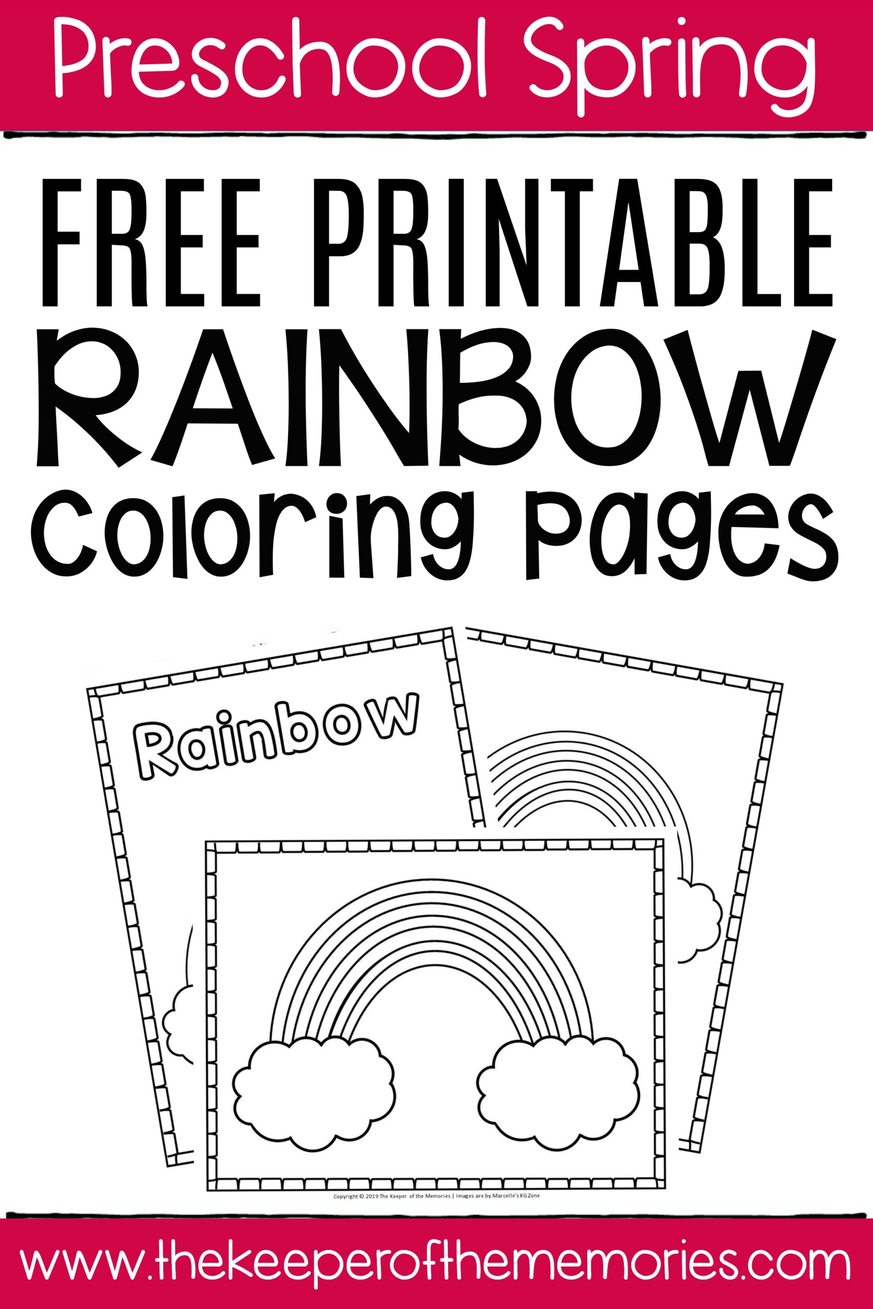 Free Coloring Page Rainbow