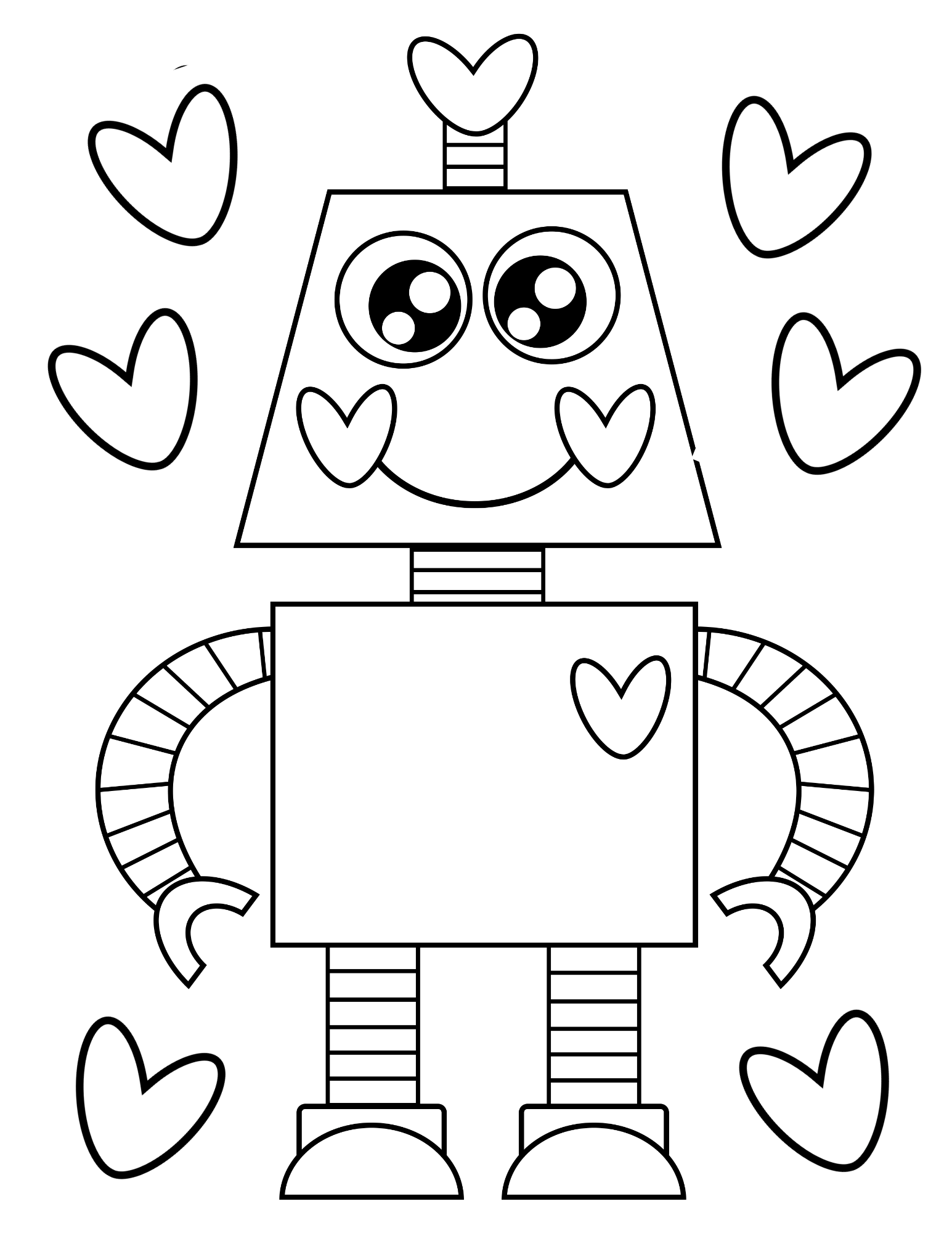Free Printable Robot Coloring Pages Two Kids And A Coupon