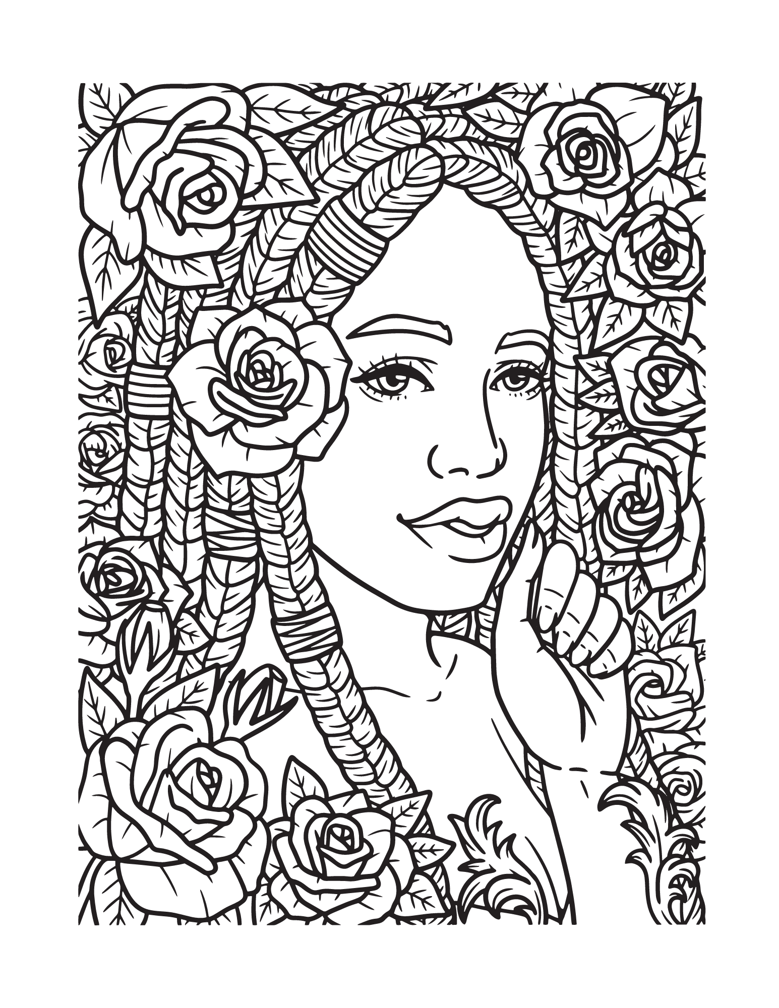 Free Printable Rose Coloring Pages Two Kids And A Coupon