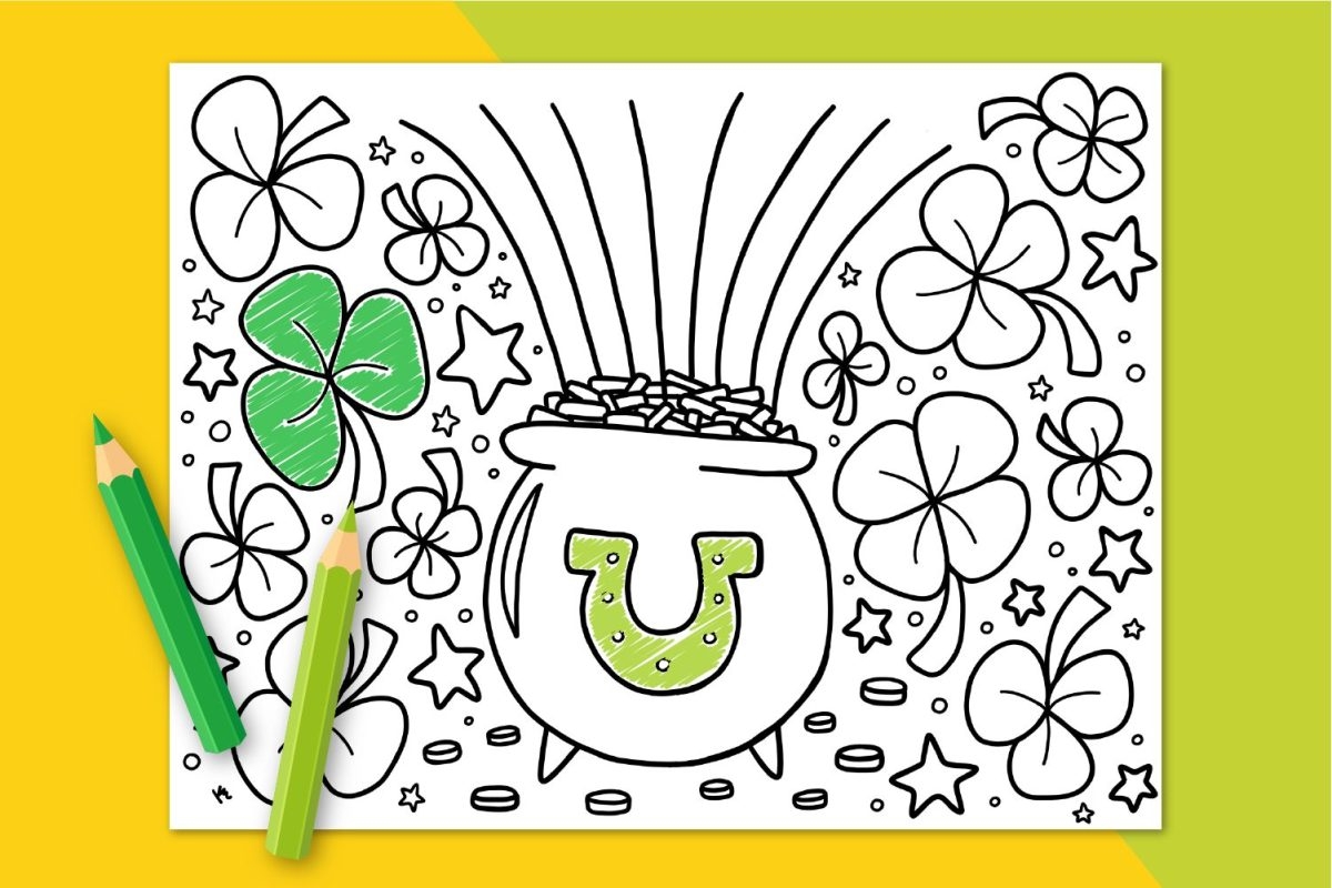 Free Printable St Patrick s Day Coloring Page Hey Let s Make Stuff
