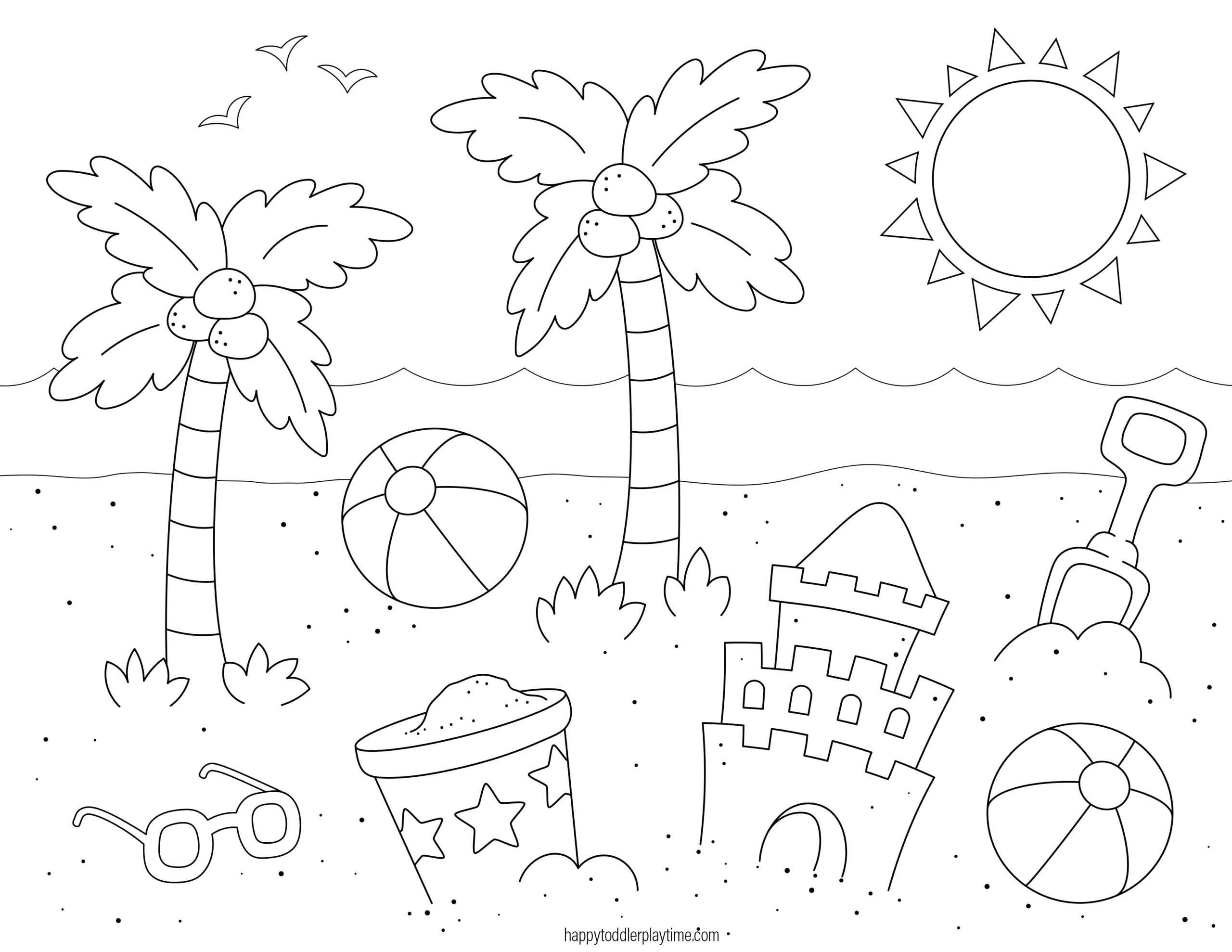 Free Printable Summer Colouring Pages For Kids Happy Toddler Playtime