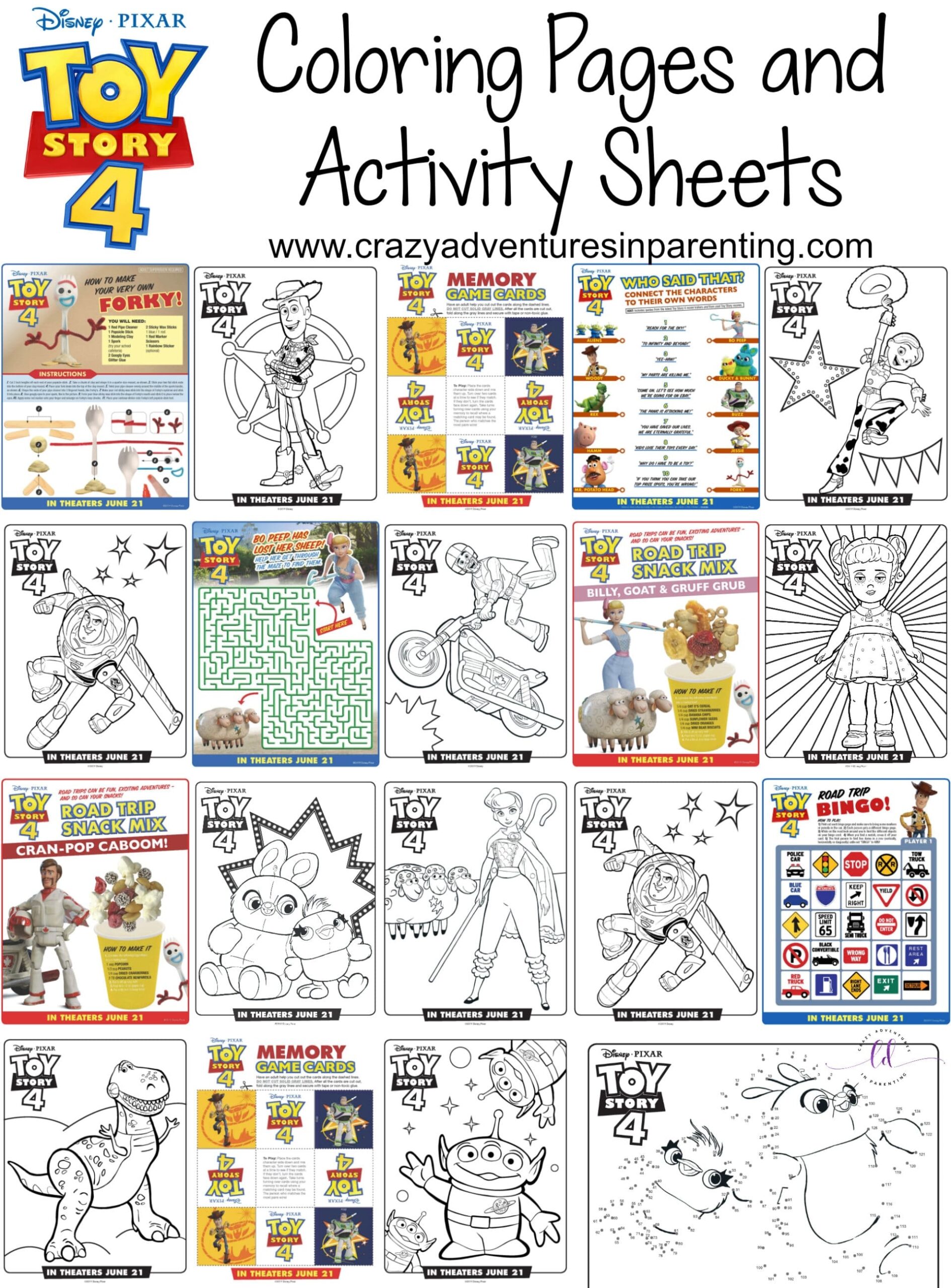 Toy Story Coloring Pages Printable Free