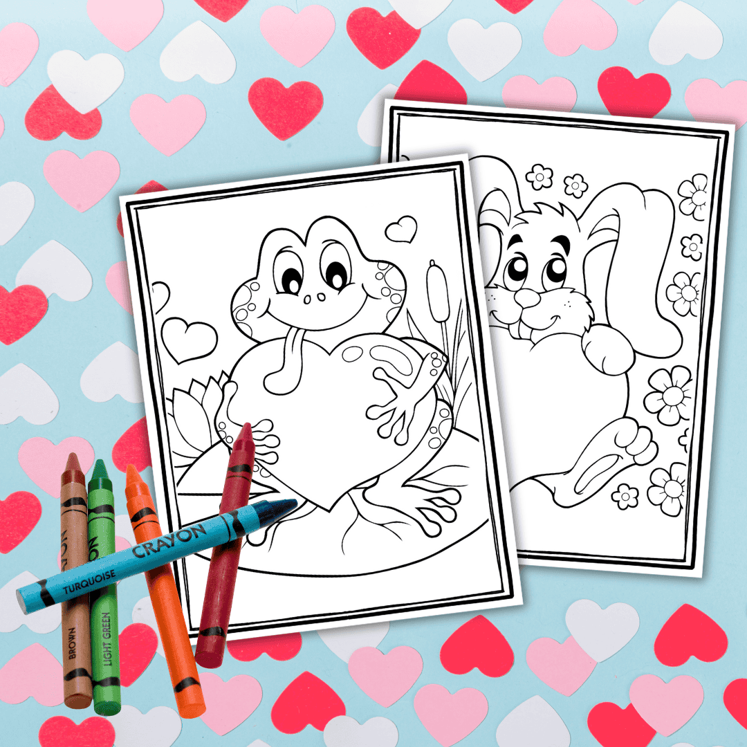 Free Valentines Printables Coloring Pages