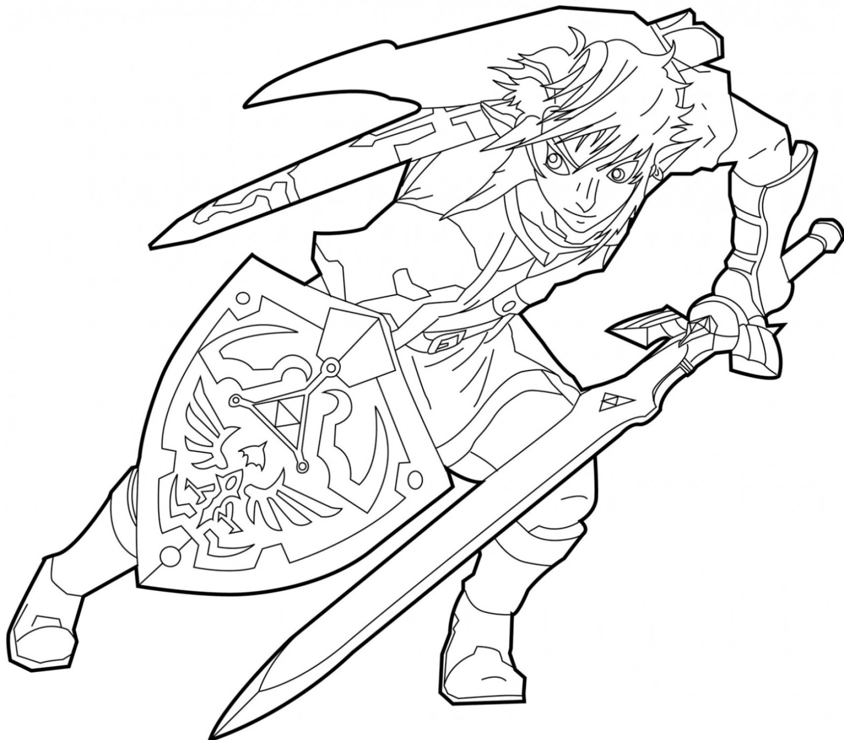 Zelda Printable Coloring Pages