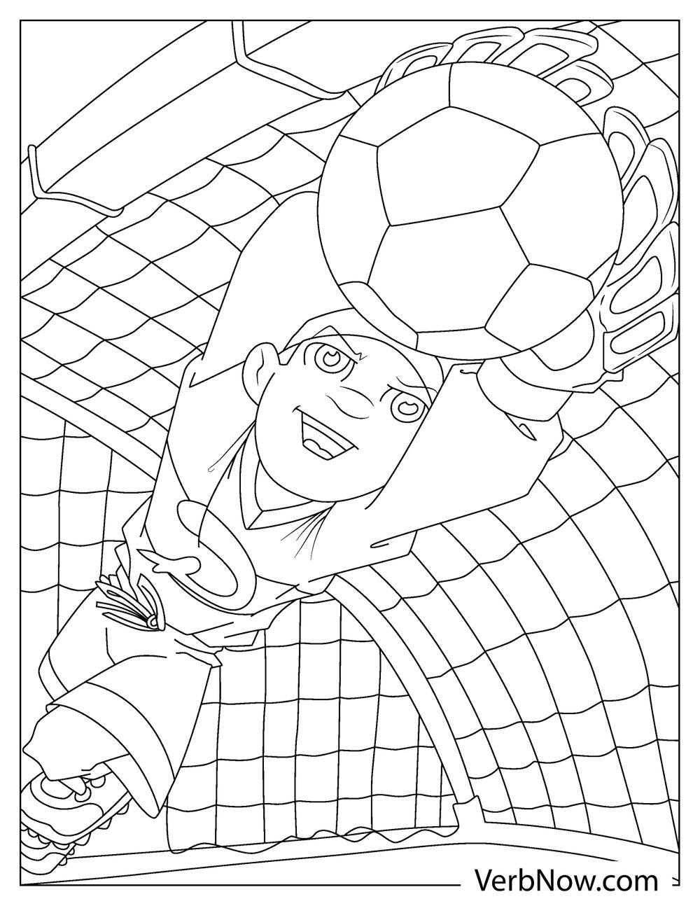 Free SOCCER Coloring Pages For Download Printable PDF 