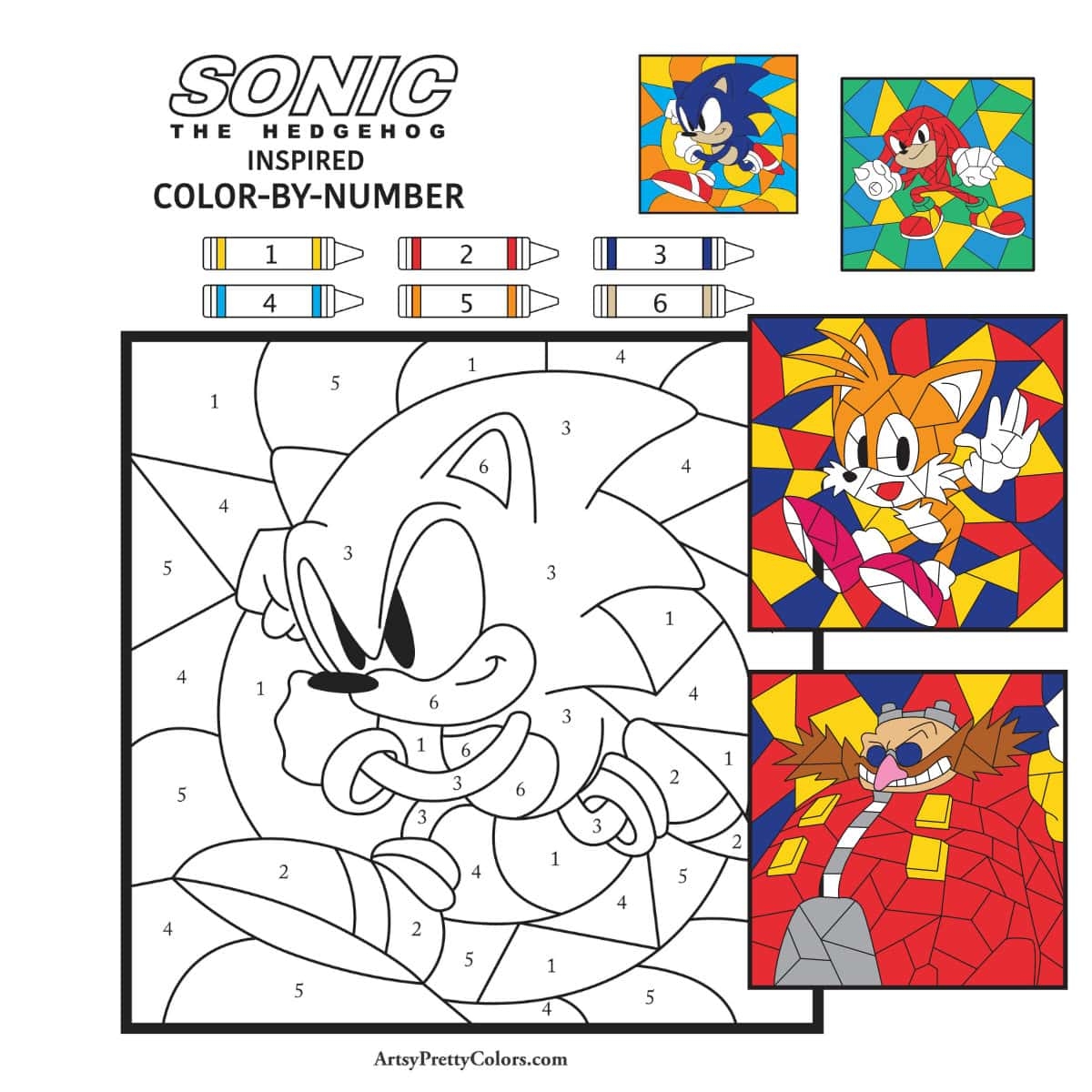 Free Sonic 3 Coloring Pages