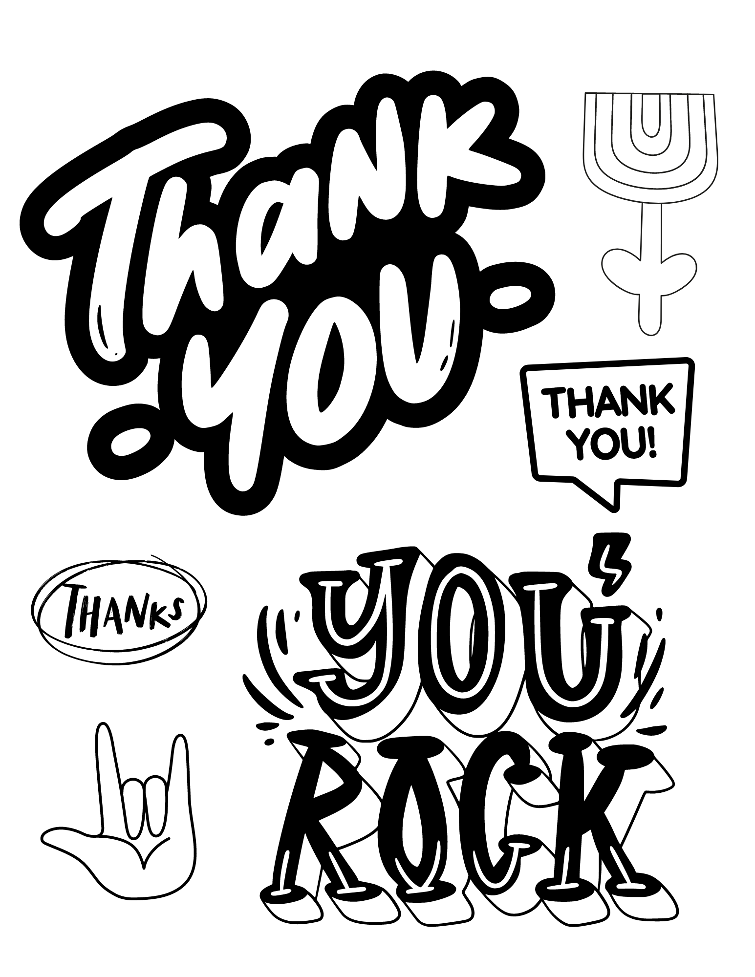 Free Thank You Coloring Pages Two Kids And A Coupon