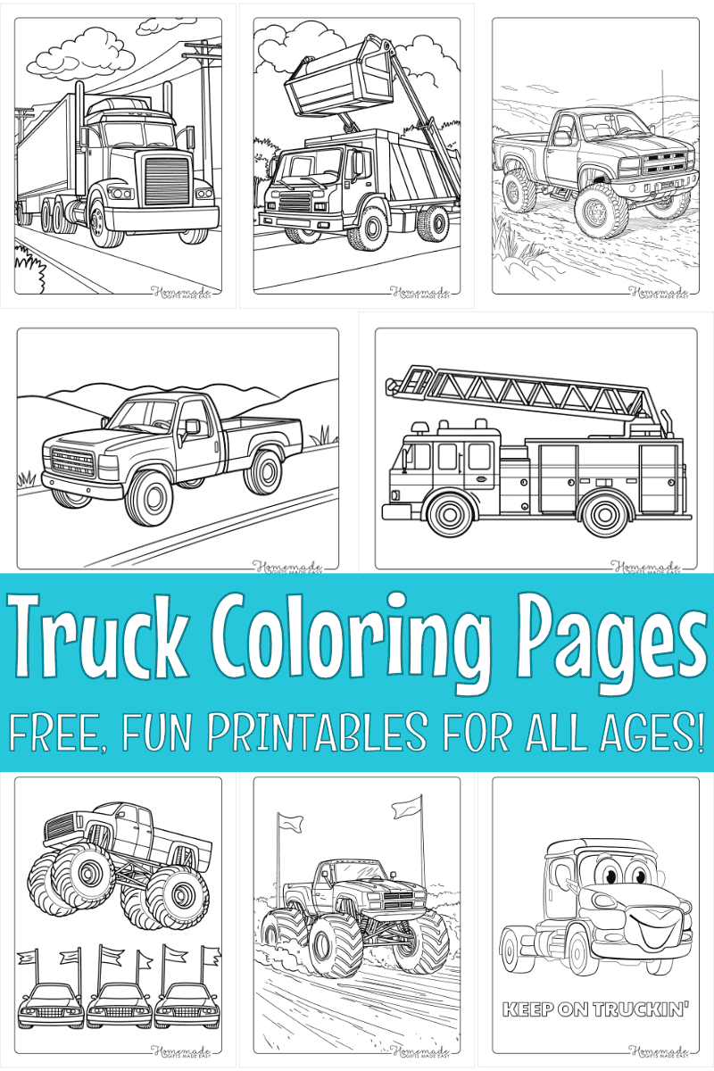 Free Printable Fire Truck Coloring Pages