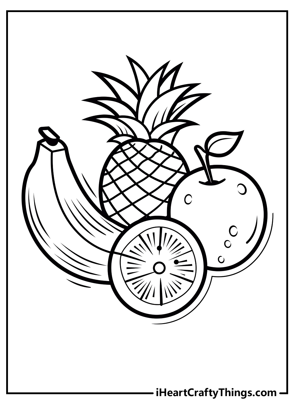 Fruit Coloring Pages Printable
