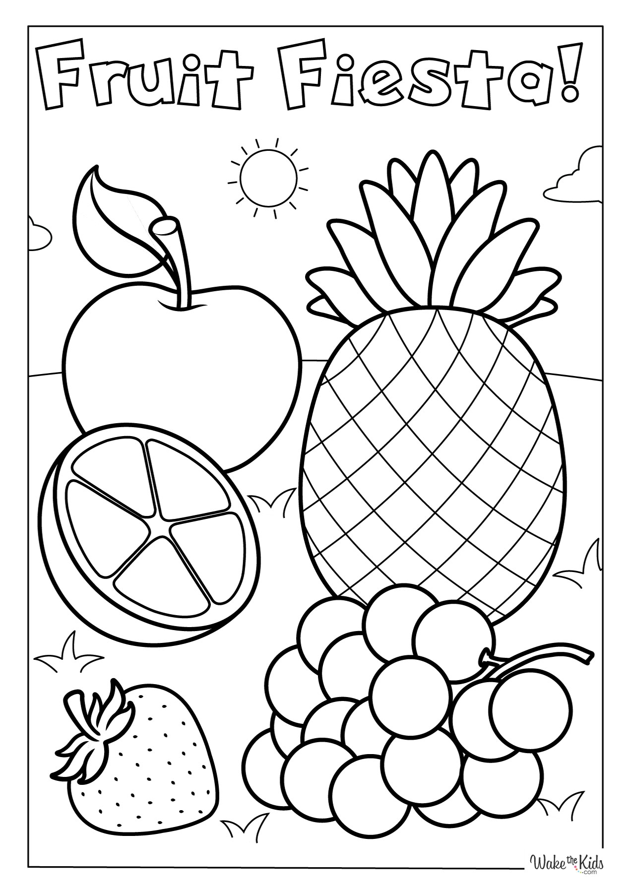 Free Printable Fruit Coloring Pages