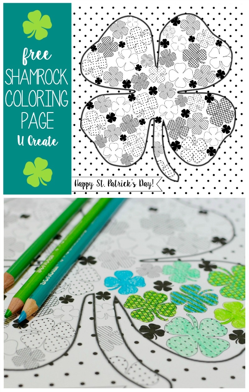 Full Of Shamrocks Coloring Page U Create