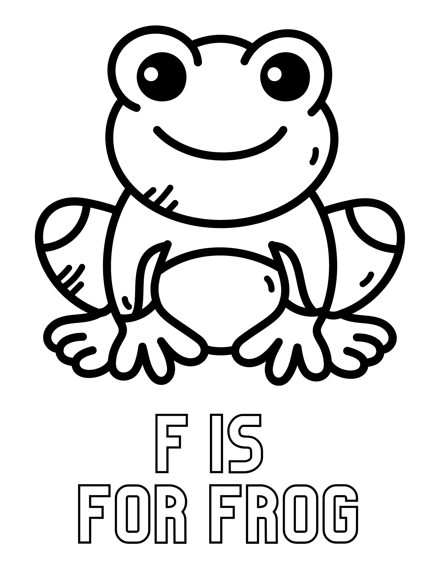 Frog Printable Coloring Pages
