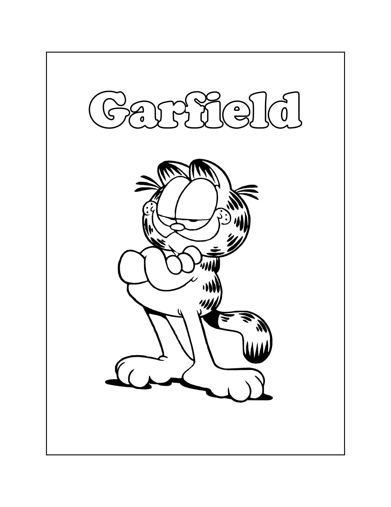 Garfield Coloring Pages Printable Coloring Pages FREE