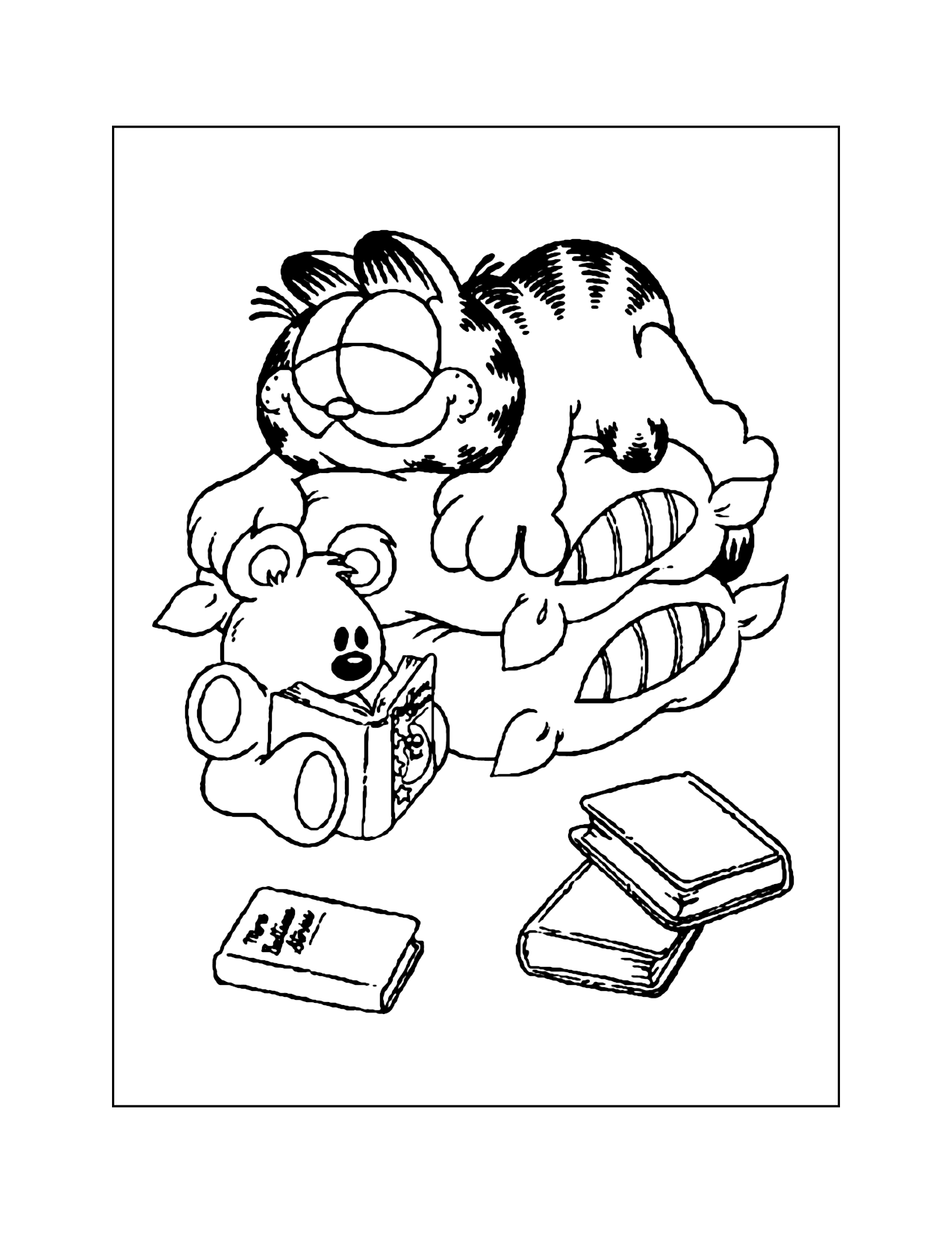 Garfield Coloring Pages Printable Coloring Pages FREE