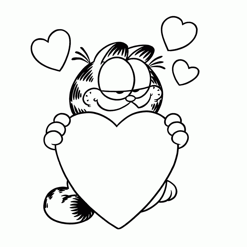 Garfield Coloring Pages Free