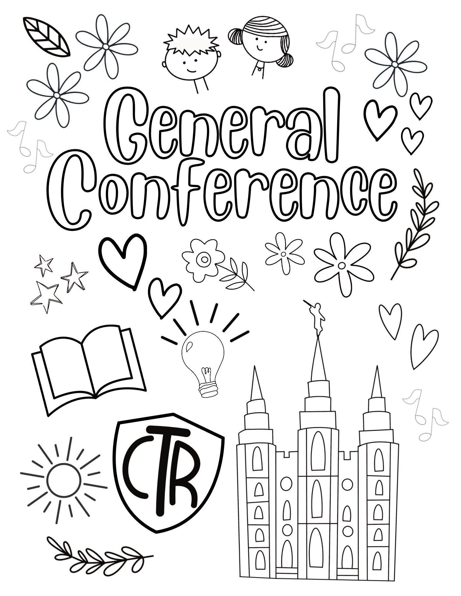 General Conference Coloring Pages coloring Pages For Kids primary 