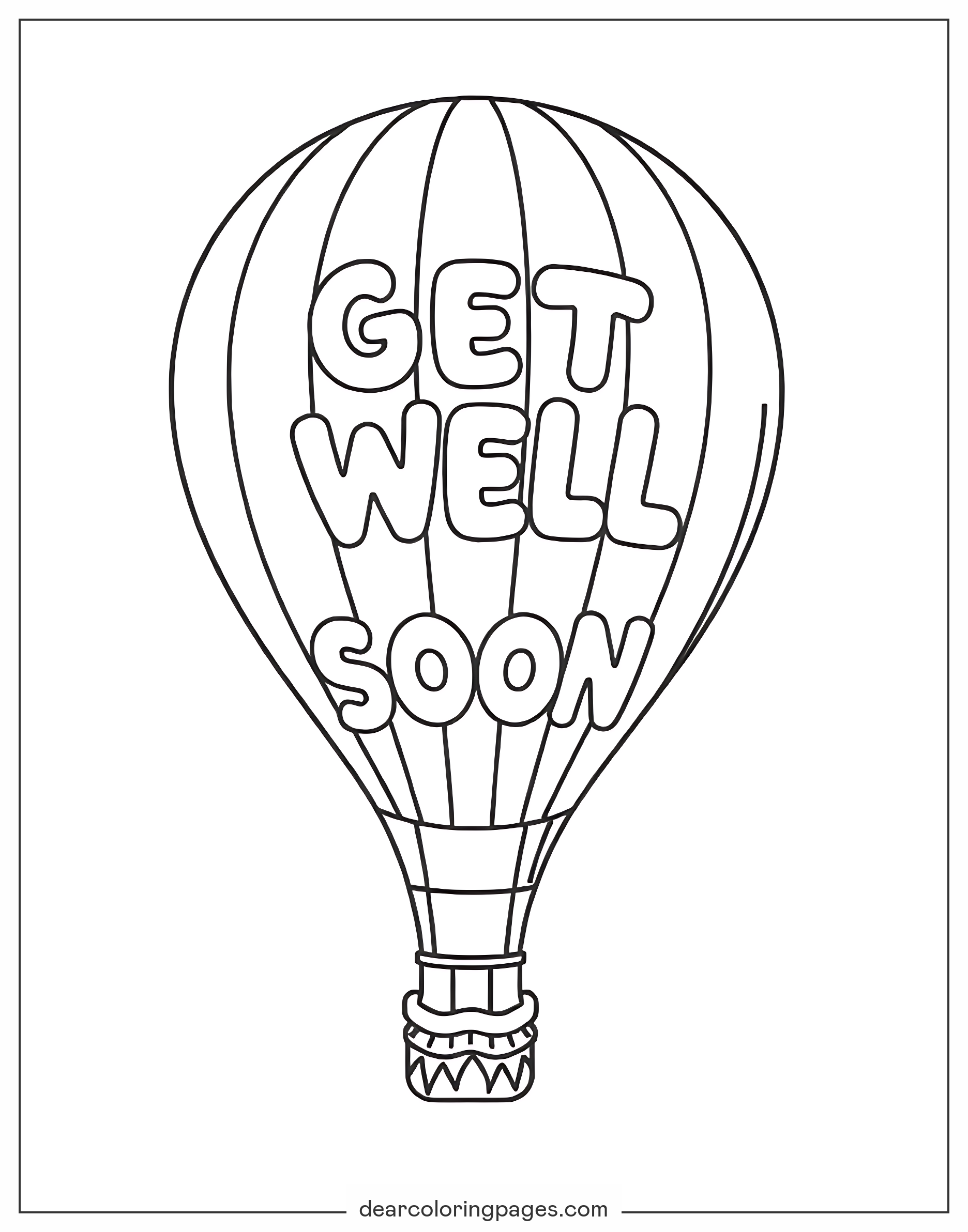 Free Printable Get Well Coloring Pages
