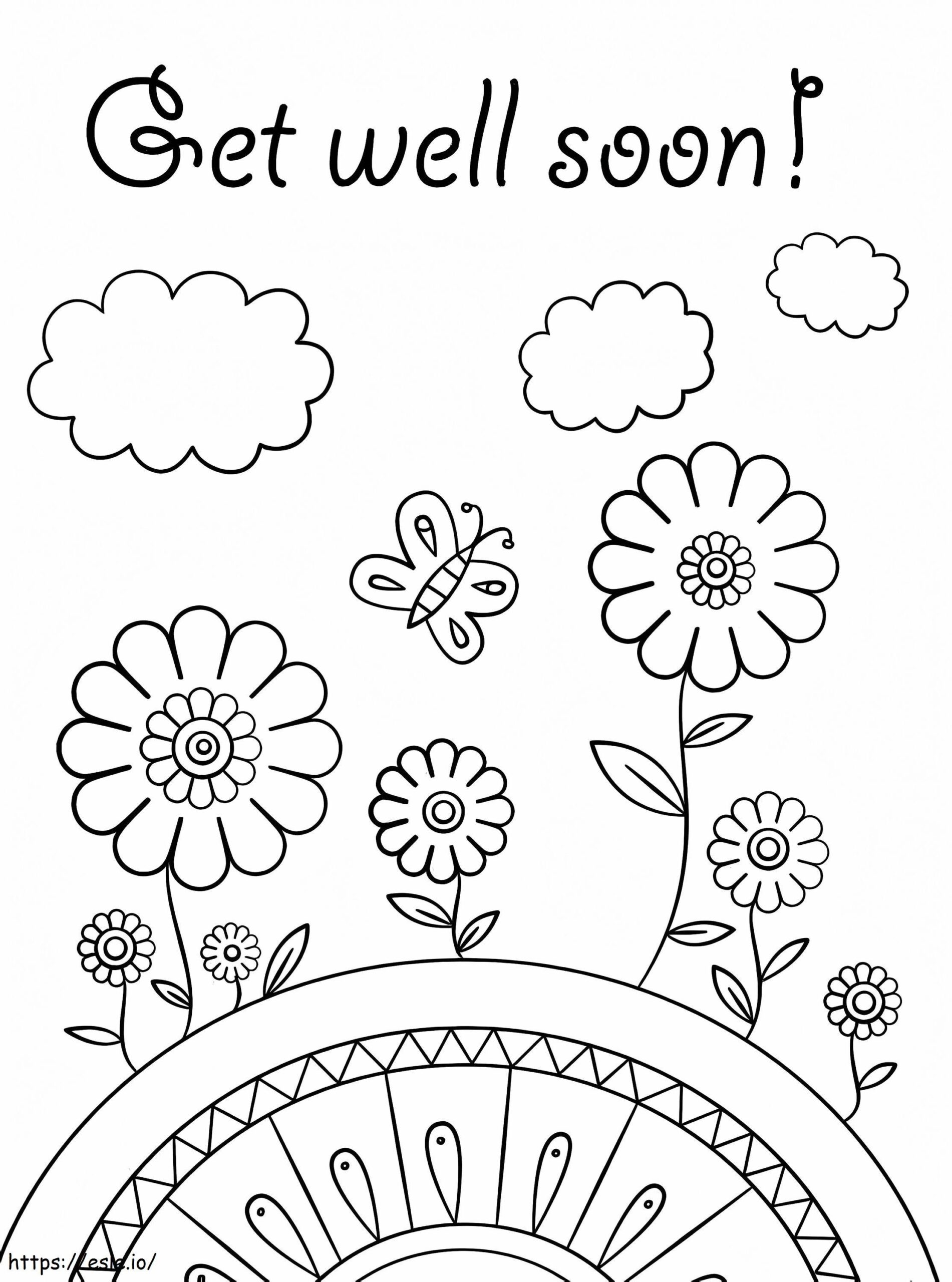 Free Coloring Pages Get Well Soon