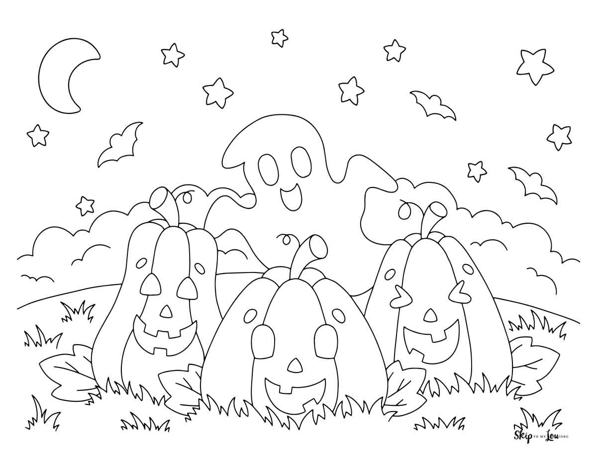 Free Coloring Pages Ghost