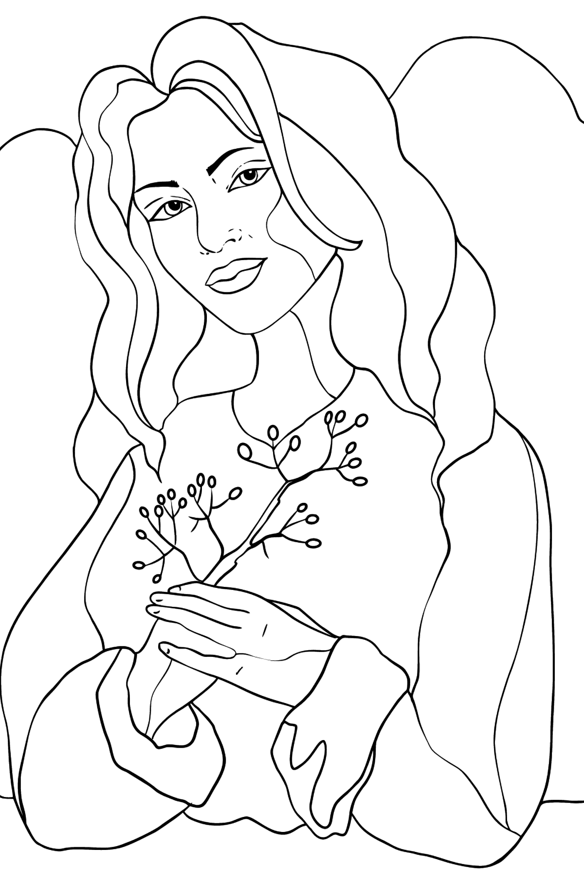 Girl Designer People Coloring Pages For Adults For Free