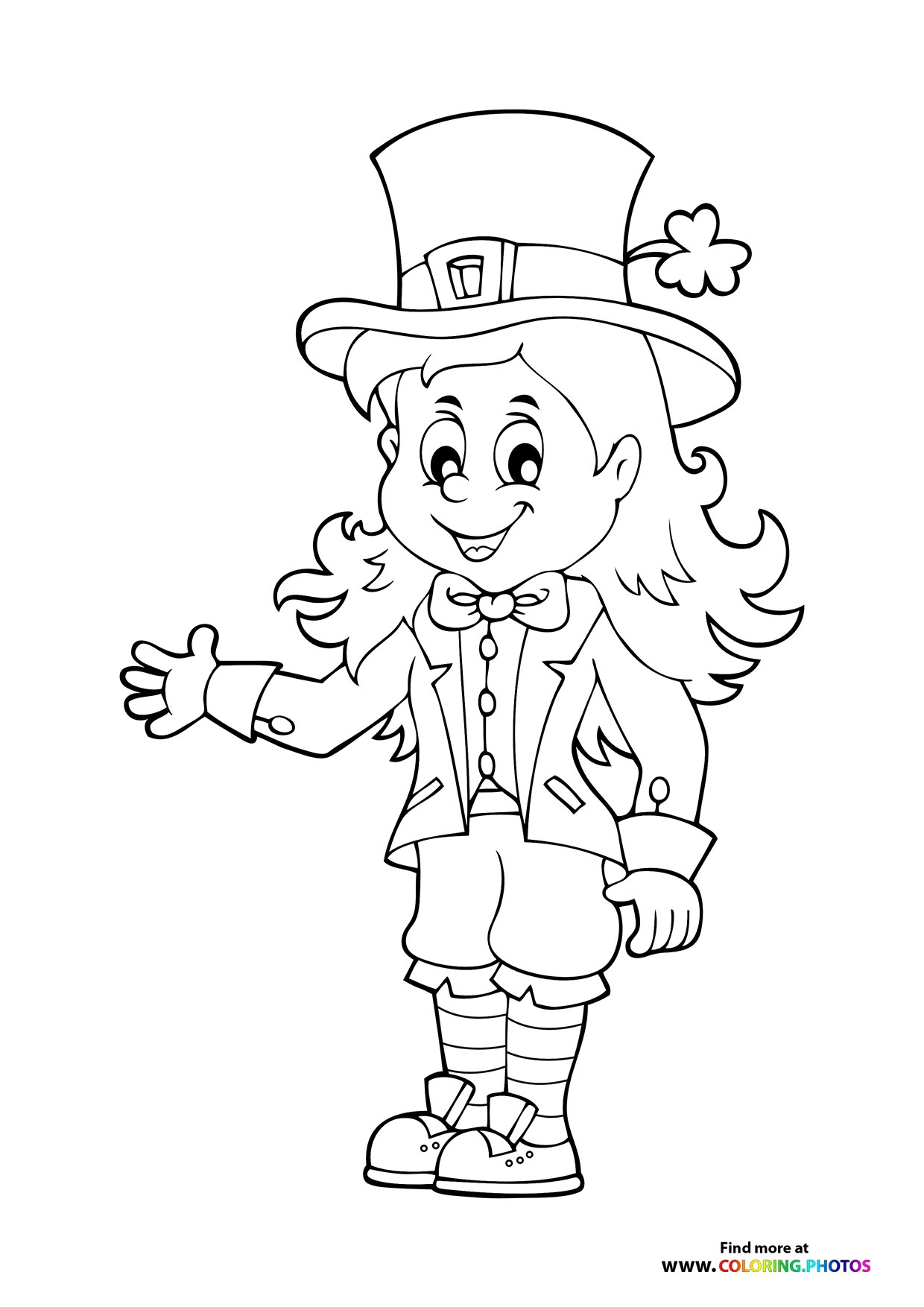 Leprechaun Printable Coloring Pages