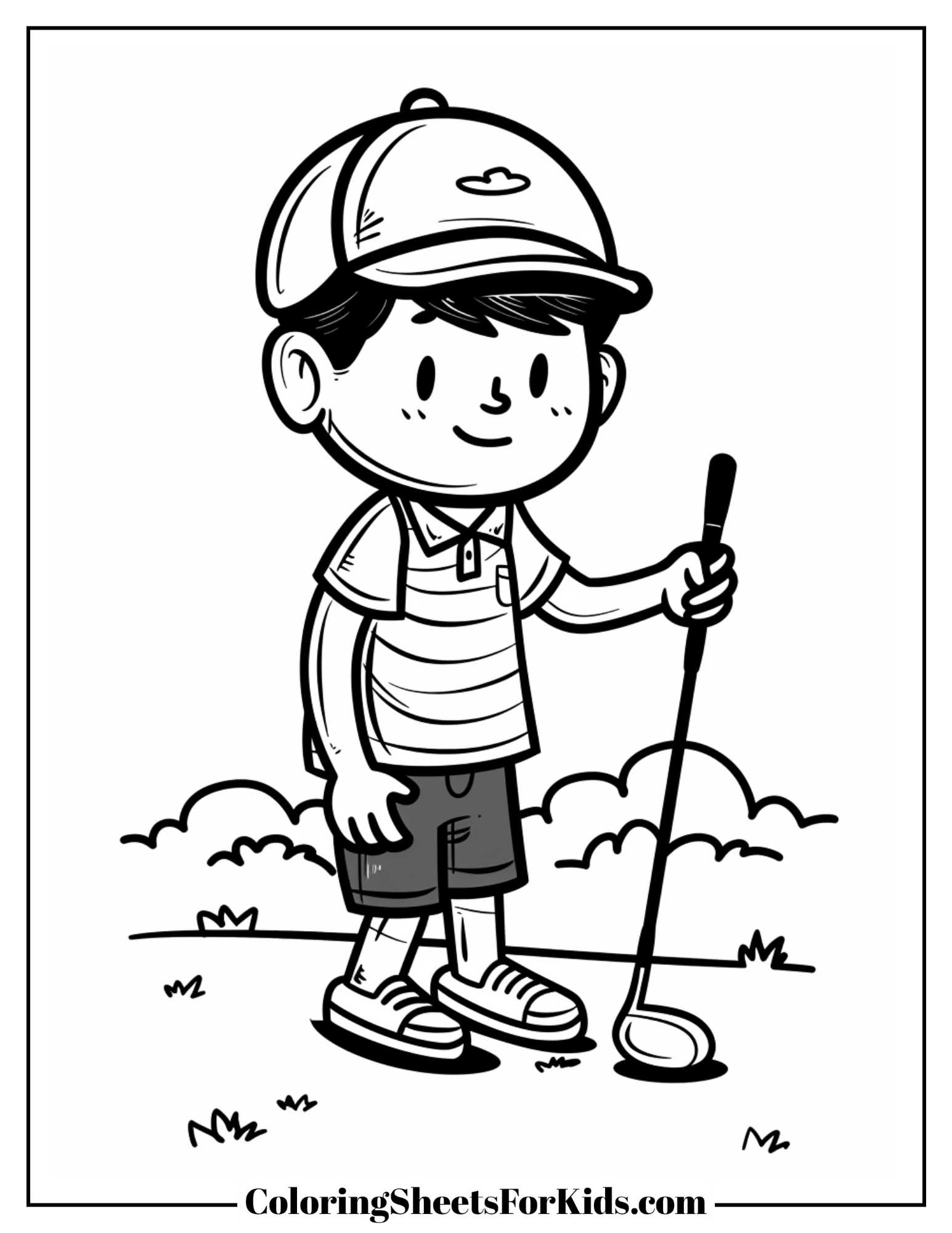 Golf Coloring Pages Printable
