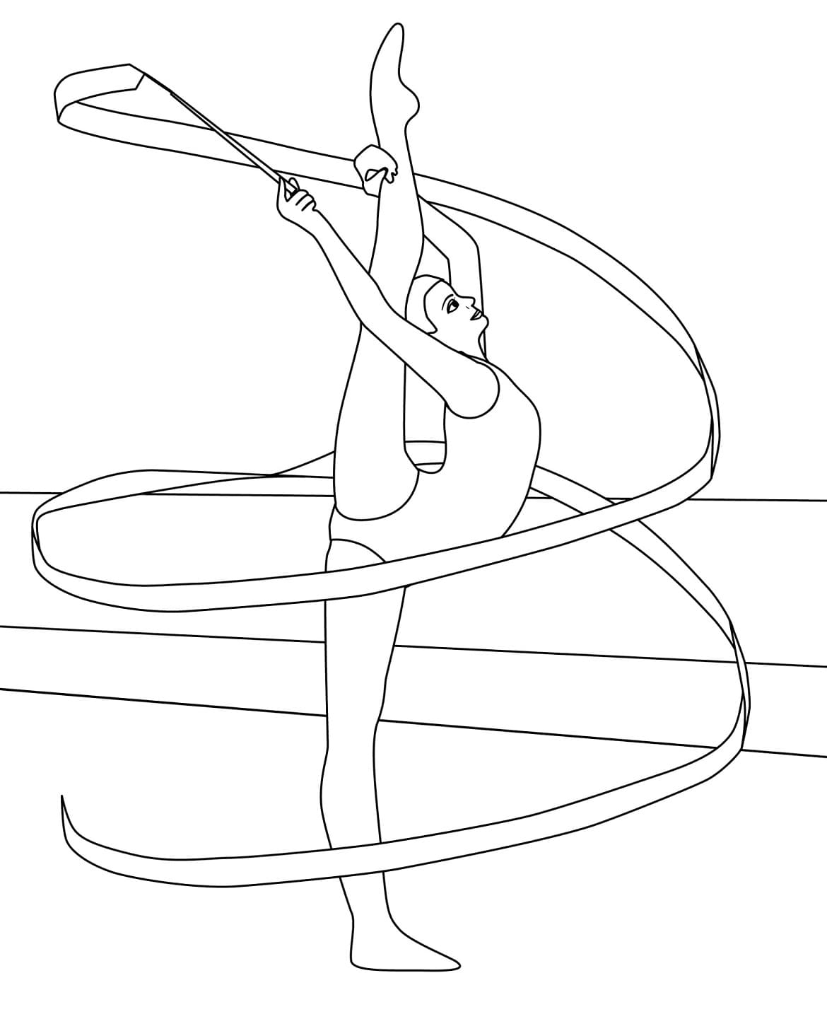 Gymnastics Printable Coloring Page Download Print Or Color Online For Free