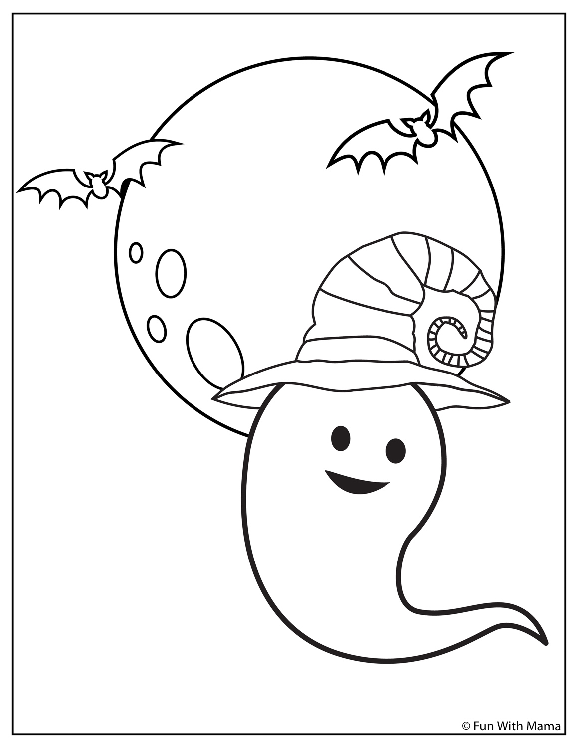 Halloween Coloring Pages Fun With Mama