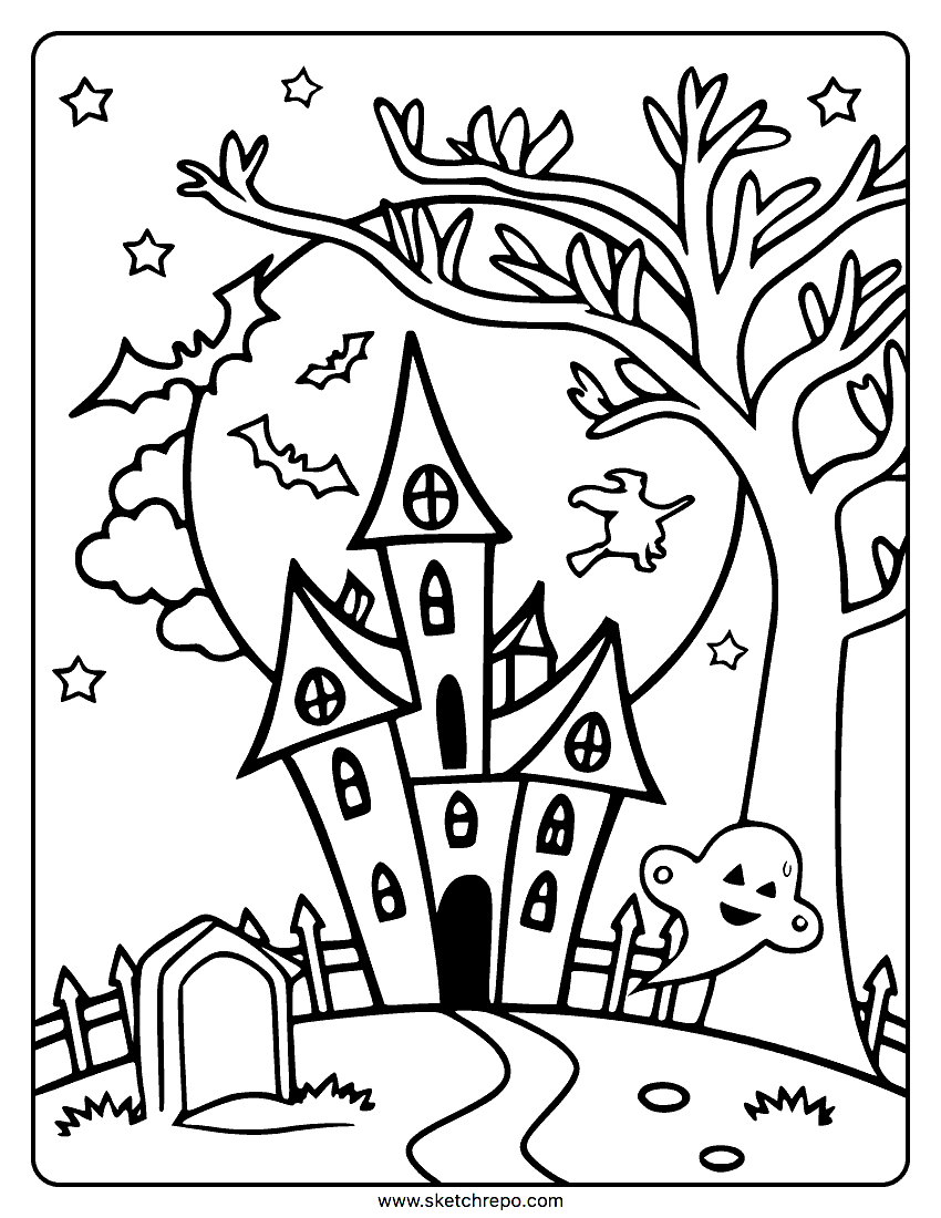 Free Kids Halloween Coloring Pages