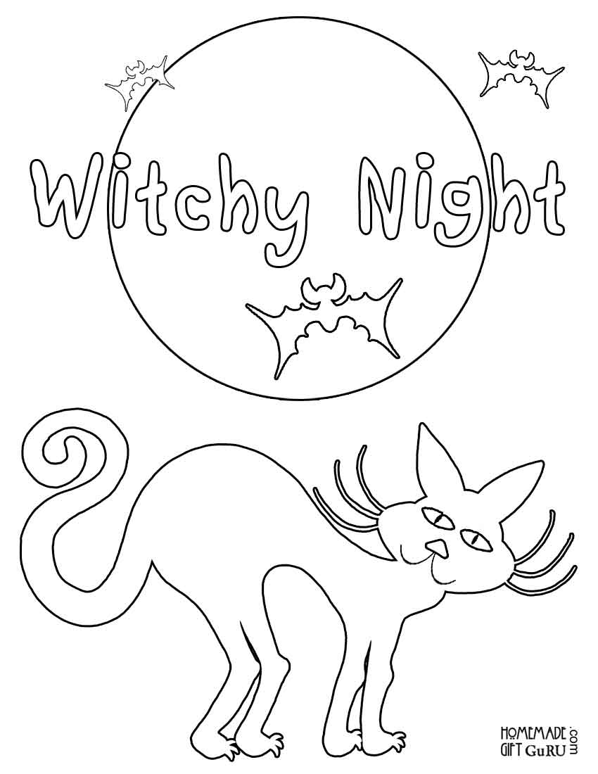 Easy Halloween Coloring Pages Printable