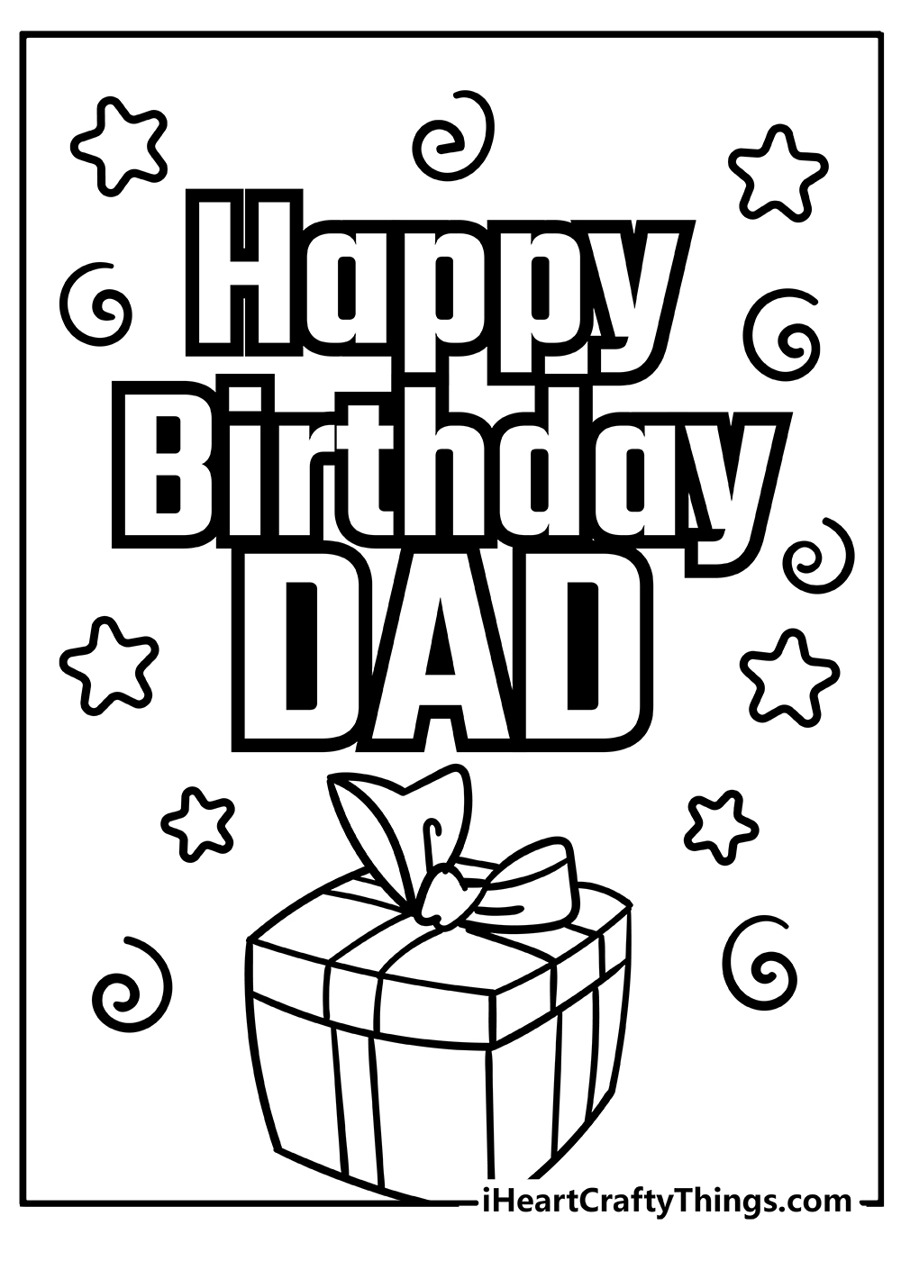Free Coloring Pages Happy Birthday