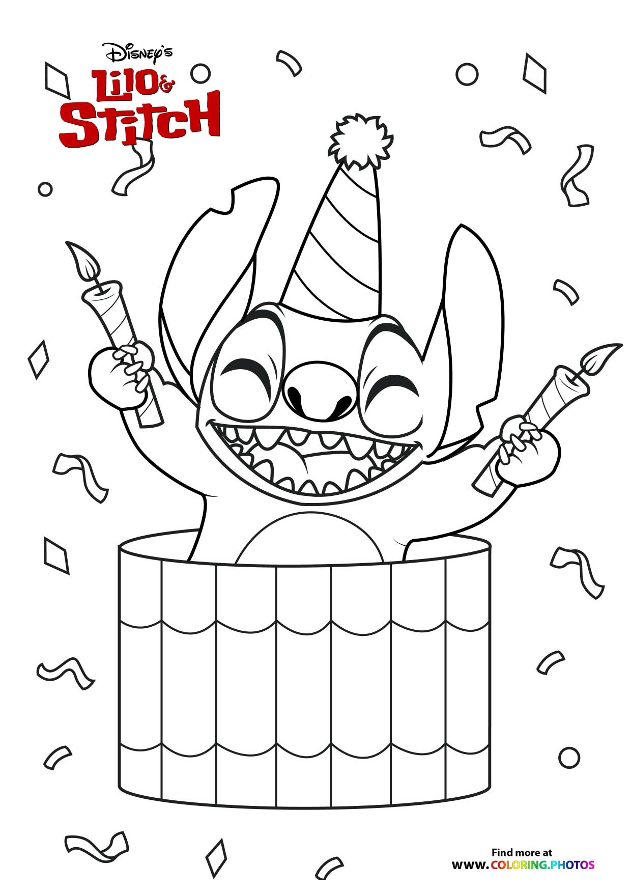 Stitch Coloring Page Printable