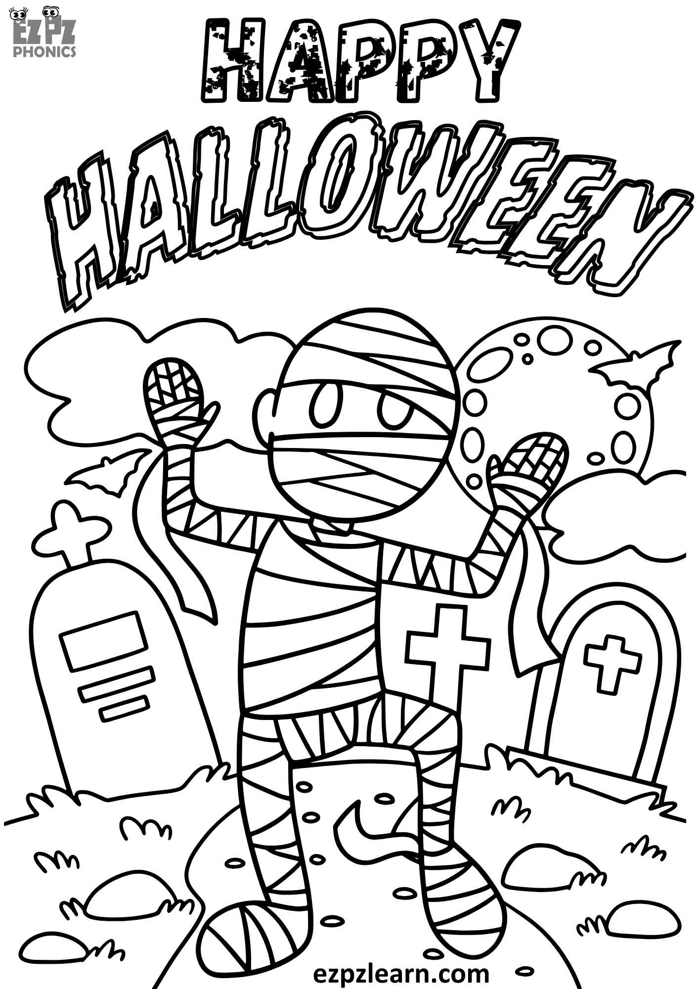 Halloween Coloring Page Printable Free