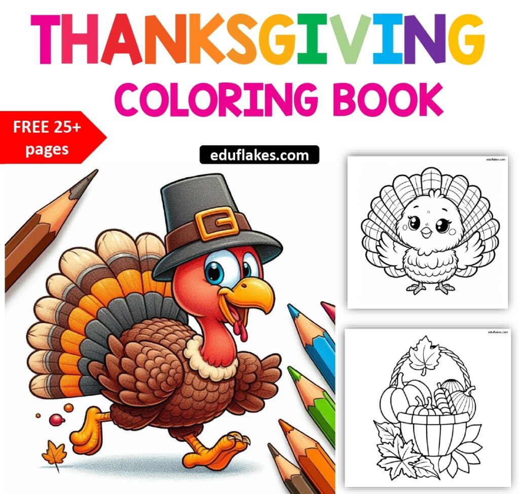 Happy Thanksgiving Coloring Pages 25 Free Printables Eduflakes