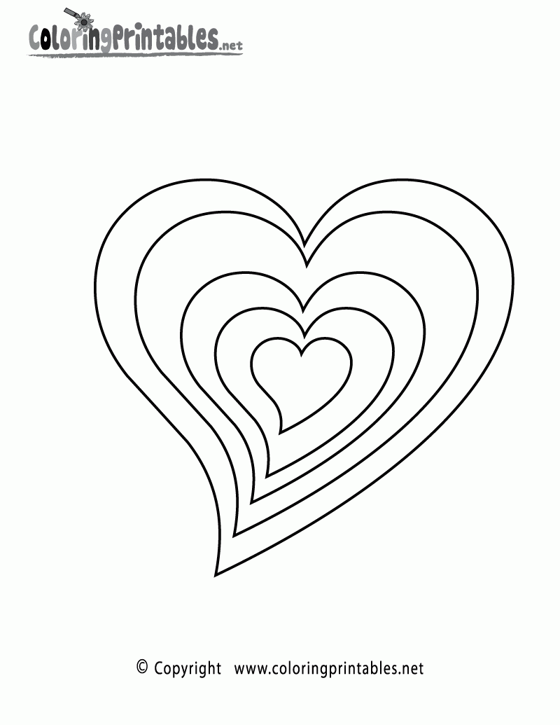 Free Coloring Pages Heart