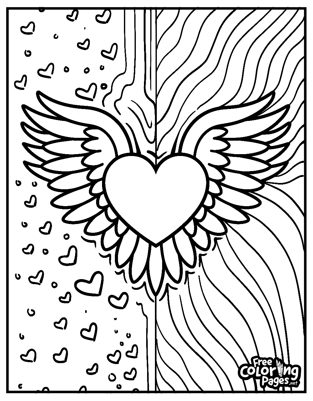 Heart Coloring Pages Free