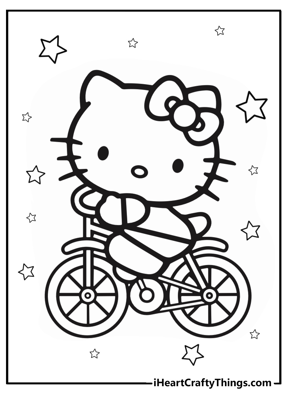 Free Hello Kitty Coloring Page