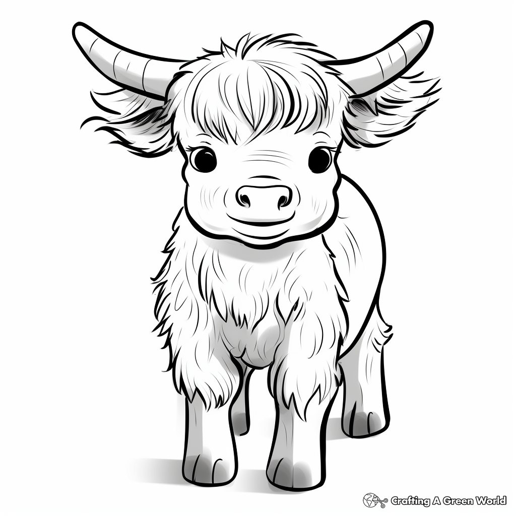 Free Cow Coloring Page