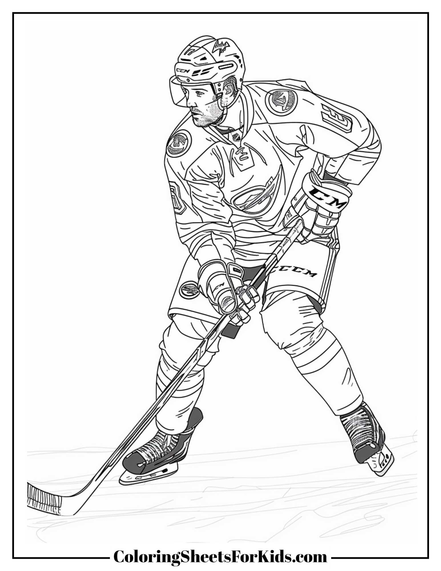 Hockey Coloring Pages Free Printables Coloring Sheets For Kids