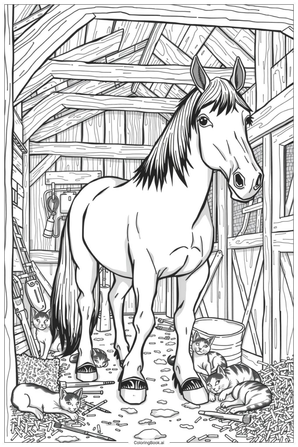 Horse Coloring Page Free