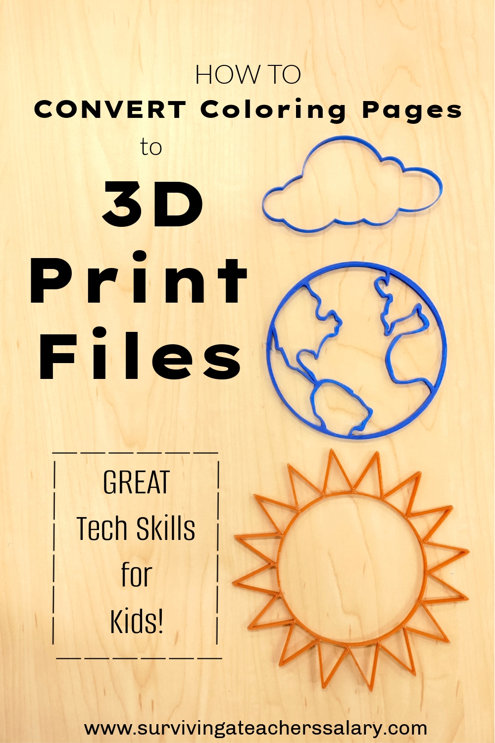 How To Convert Coloring Pages To 3D Print Files