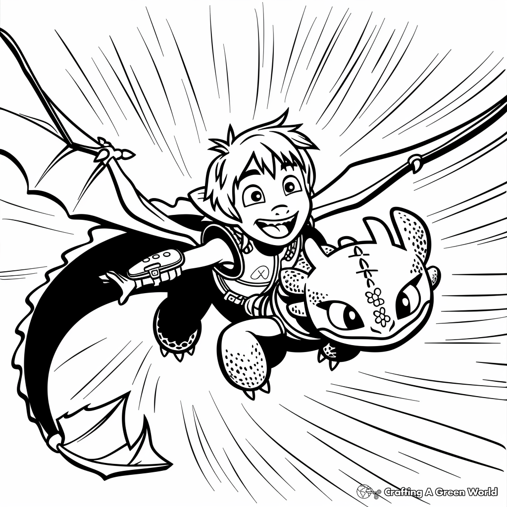 How To Train Your Dragon Coloring Pages Free Printable 