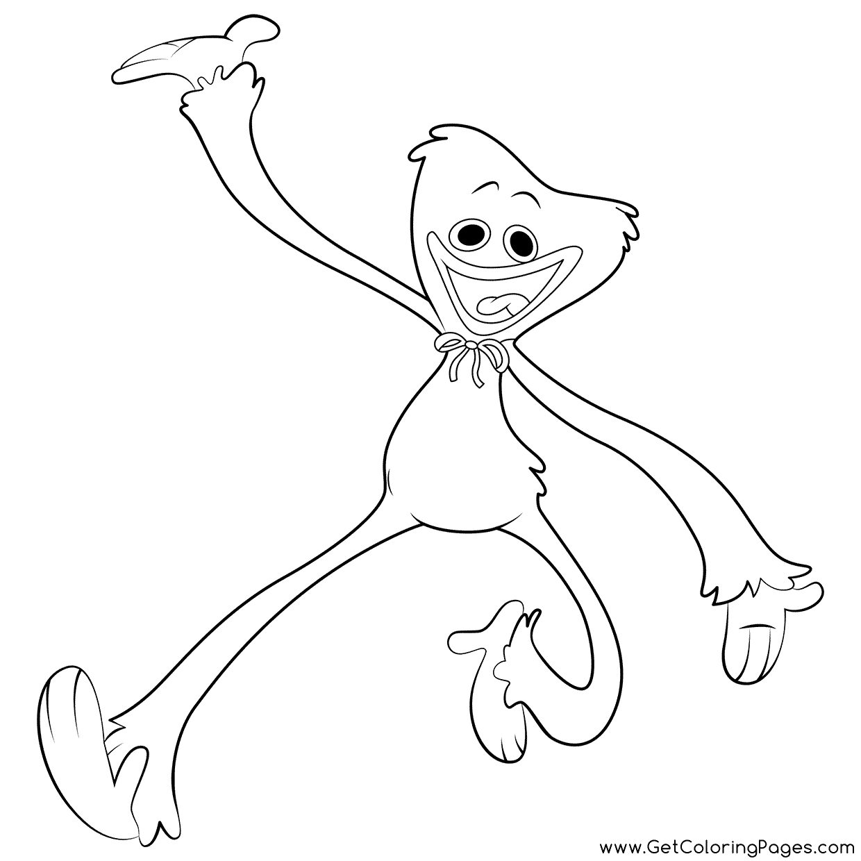 Huggy Wuggy Coloring Pages Artsy Pretty Colors