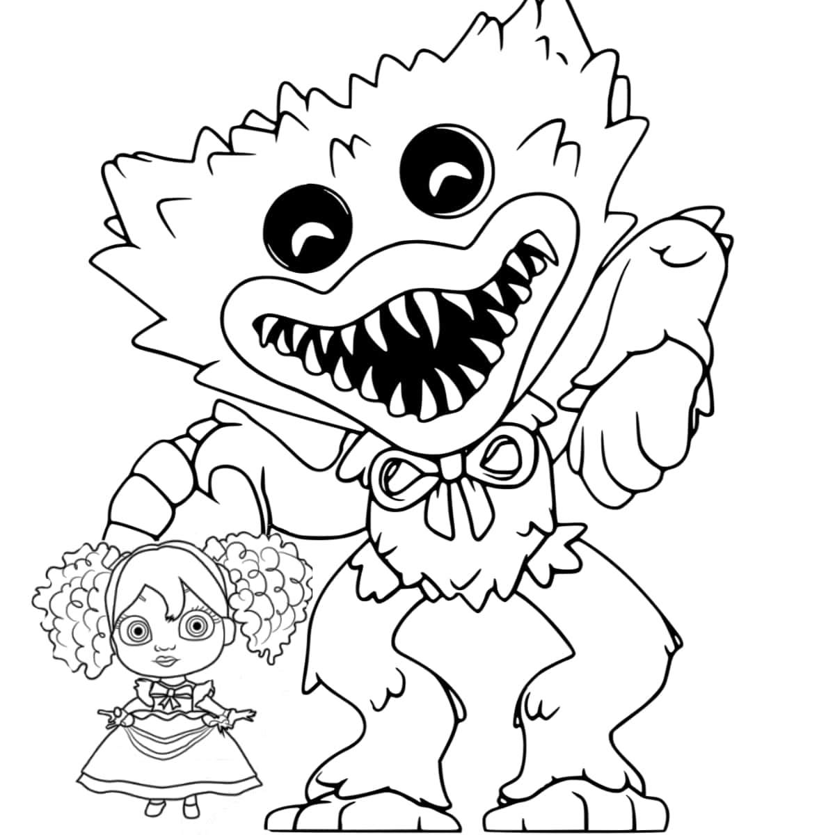Poppy Playtime Printable Coloring Pages