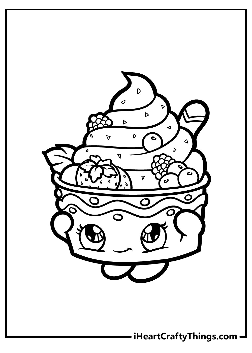 Ice Cream Cone Coloring Pages Printable
