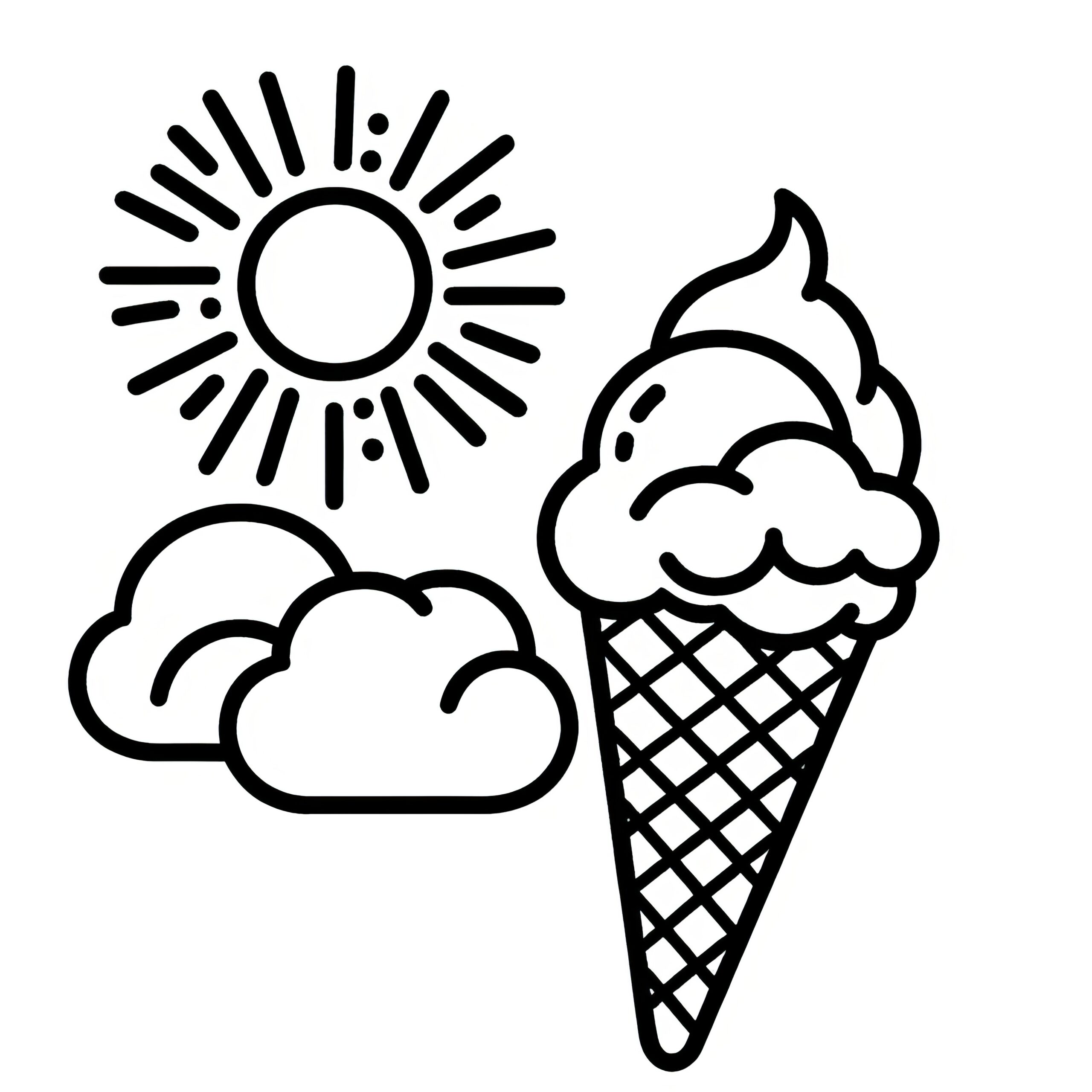 Free Coloring Pages Ice Cream