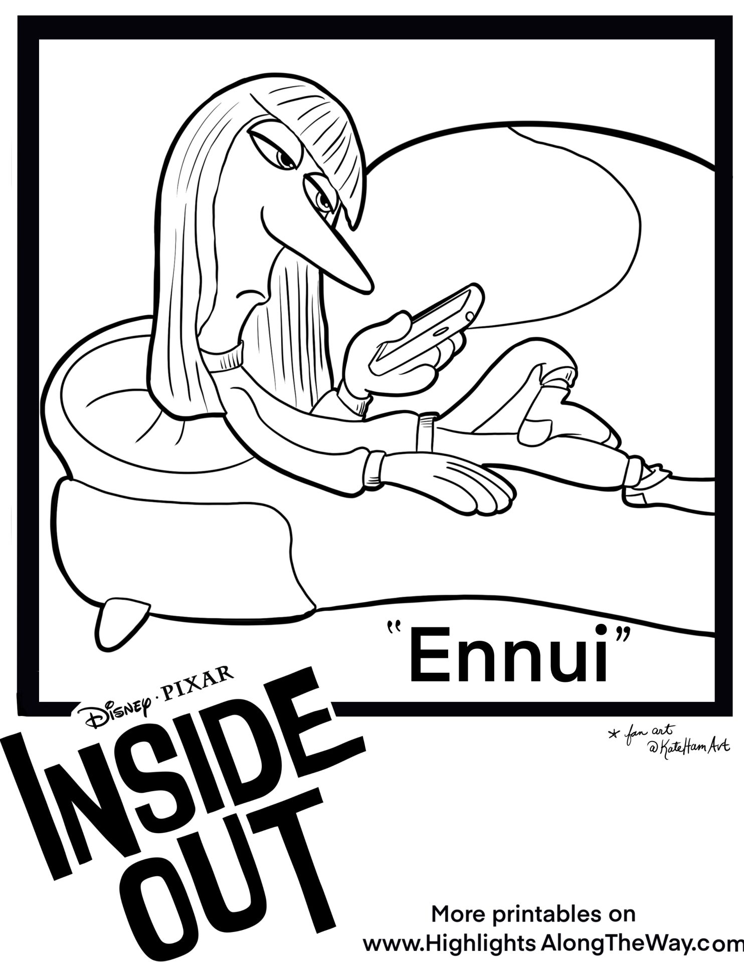 Inside Out 2 Coloring Pages And Printables